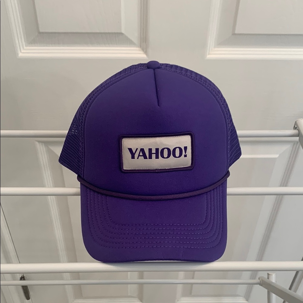 Purple Yahoo! Trucker Hat
